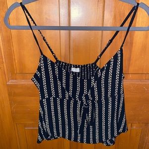 Billabong Patterned Crop Tank Top